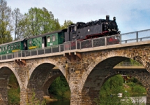 Úzkokolejka Weißeritztalbahn - Weißeritztalbahn im Rabenauer Grund