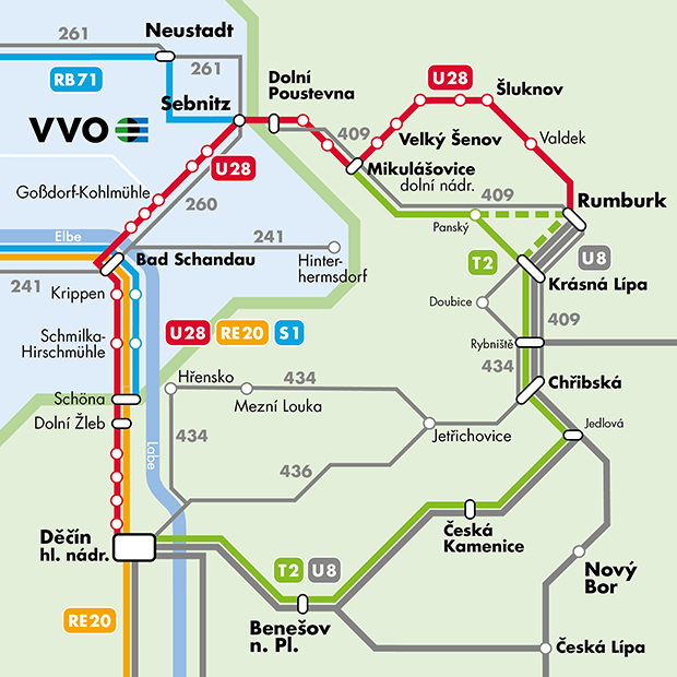 Streckengrafik Nationalparkbahn